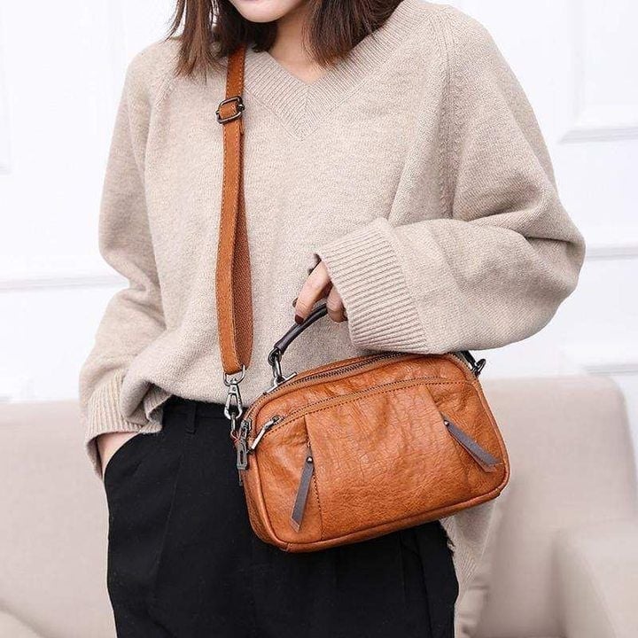 🎁Hot Sale 70% OFF⏳ MULTI POCKETS SOFT LEATHER BAG