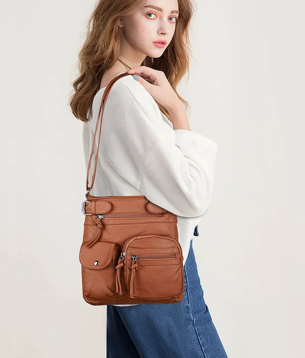 🔥Promotion 49% Off💥Multi-Pocket Crossbody Bag Soft Shoulder Purse Bag