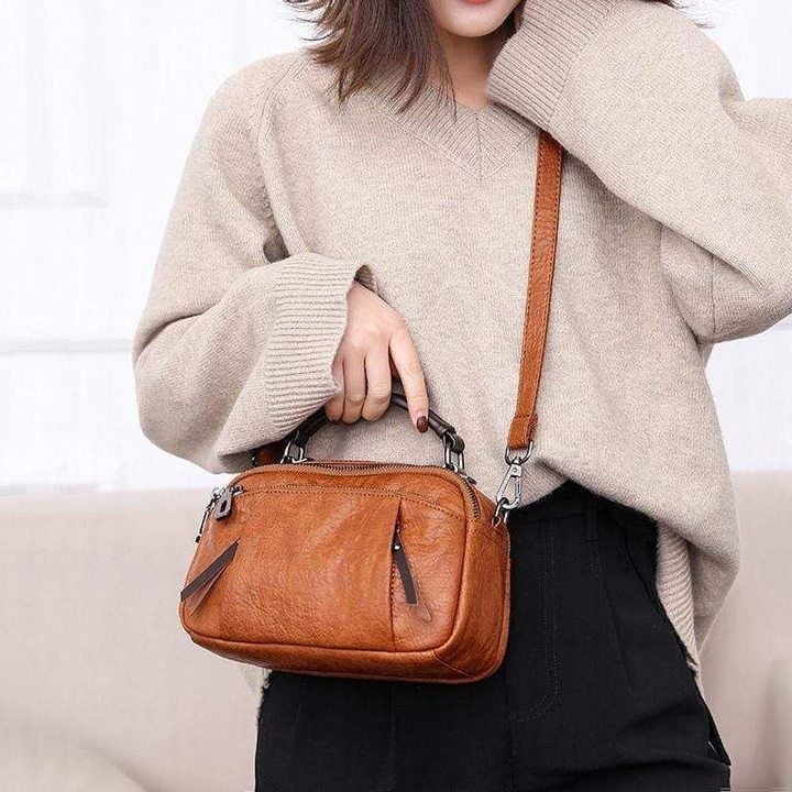 🎁Hot Sale 70% OFF⏳ MULTI POCKETS SOFT LEATHER BAG