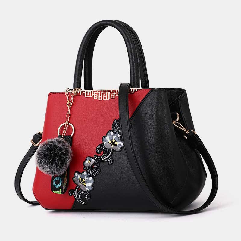 Leather Tote Handbags for Women Zipper Shoulder Purse with Crossbody Strap