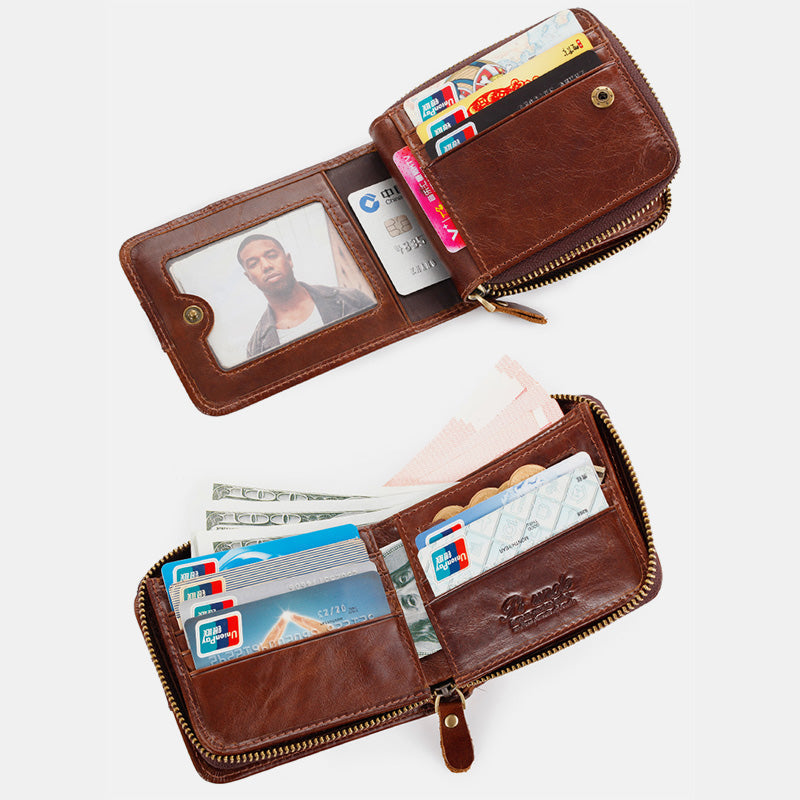 Large Capacity Retro RFID Multi-Slot Mini Wallet(Buy 2 Get 15% Off,CODE:B2)