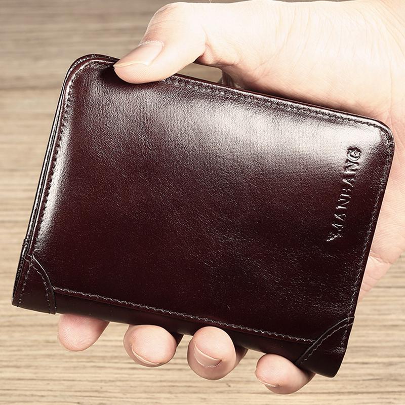 Men's Trifold Genuine Leather Classic Wallet