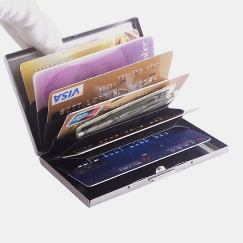 RFID Stainless Steel Slim Credit Card Holder