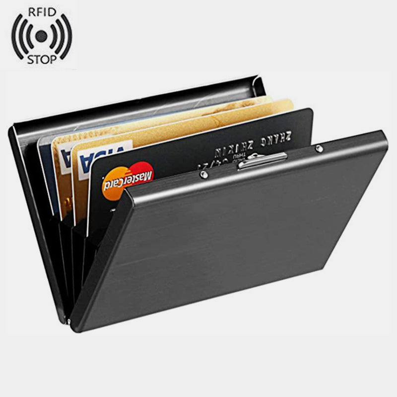 RFID Stainless Steel Slim Credit Card Holder