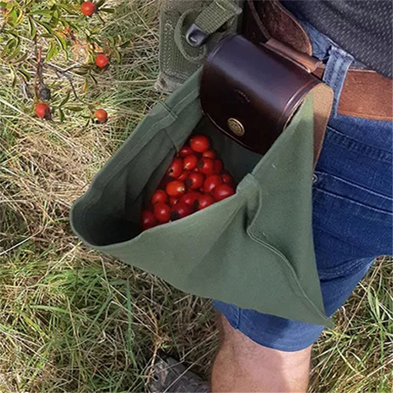 Leather And Canvas Bushcraft Bag Storage Bag