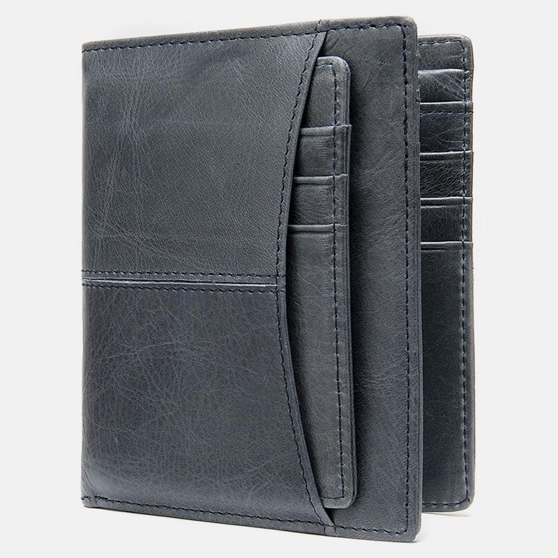 Vintage Multi-Card Pocket Genuine Leather Wallet